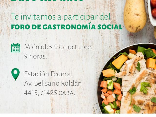 Se viene el Foro de Gastronomía Social